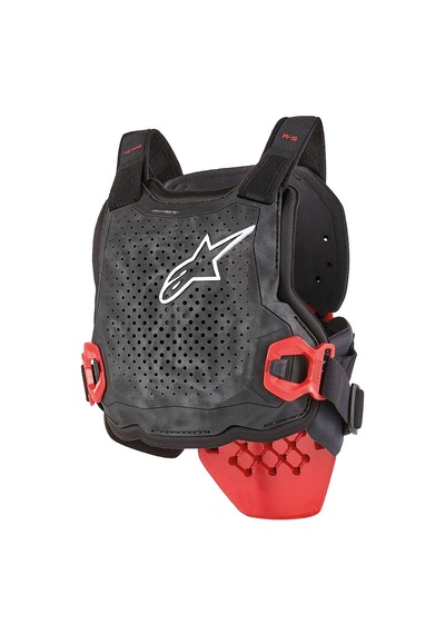 Alpinestars Bionic Tech Youth Genç Body Armour Tam Gövde Koruma Siyah Beyaz Kırmızı