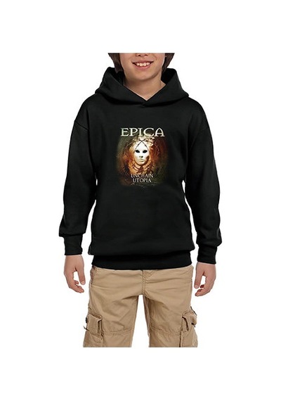 Zepplin Giyim Epica Unchain Utopia Siyah Çocuk Kapşonlu Sweatshirt