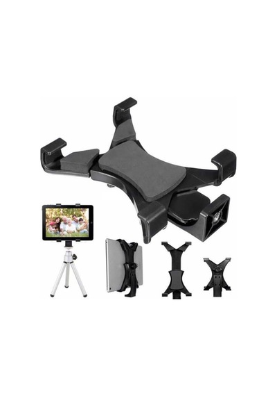 Fototek Universal Apple Uyumlu iPad  Tutucu Telefon Tutucu Kıskaçlı Stand