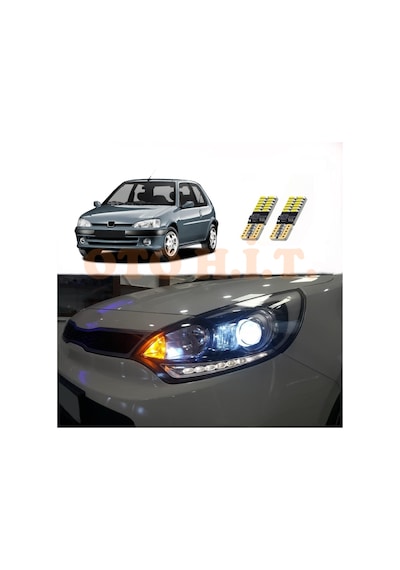 Peugeot 106 Uyumlu Park Ampulü Beyaz Led Aydınlatma Ampulü Canbus'li