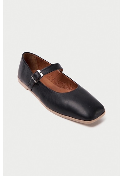 Mubiano Hakiki Deri Collection Kadın Babet Siyah -mcmng24450-s Siyah