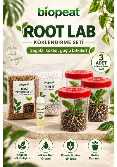 Root Lab Köklendirme Seti Perlit Yetiştirme Lifi Ve Jel Destekli 1000