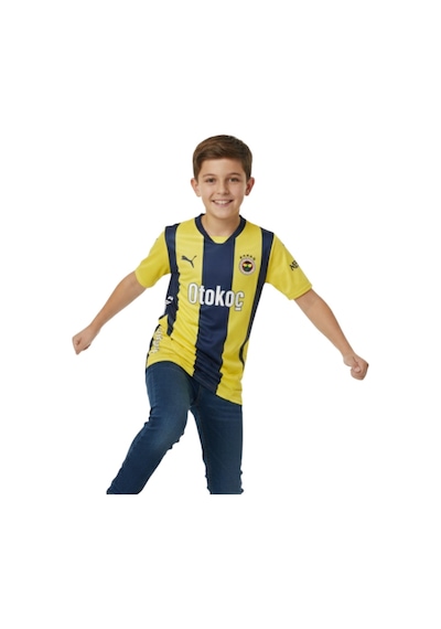 Fenerium Fenerbahçe Orijinal Lisanslı Unisex 24-25 Yeni Sezon Çubuklu Çocuk Forması Sarı