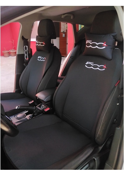 Fiat 500L Nakışlı Ön Ikili Oto Koltuk Kılıfı