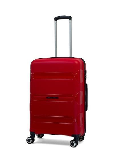Reymond Luggage Lucas Polipropilen Kırılmaz Valiz, Orta Boy Kırmızı