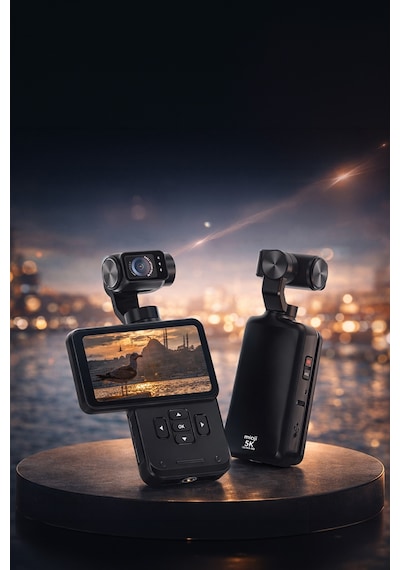 Mioji Pocket 3 5k 30FPS 48MP 3 Eksenli Gimbal Kamera