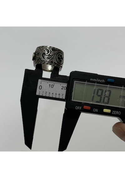 Gucci Kaplan Motifli 925 Ayar Gümüş Yüzük 16,9 Gram