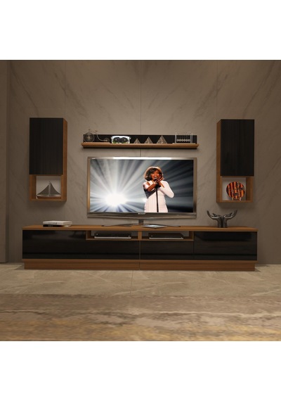 Decoraktiv Trendstyle 5220das Slm Tv Ünitesi Tv Sehpası Ceviz - Siyah
