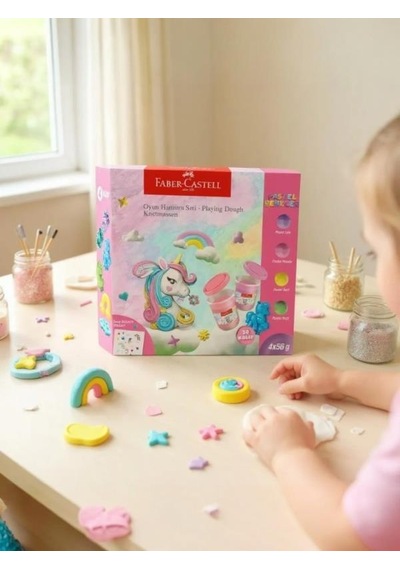 Faber Castell Unicorn Oyun Hamuru Seti Çok Renkli