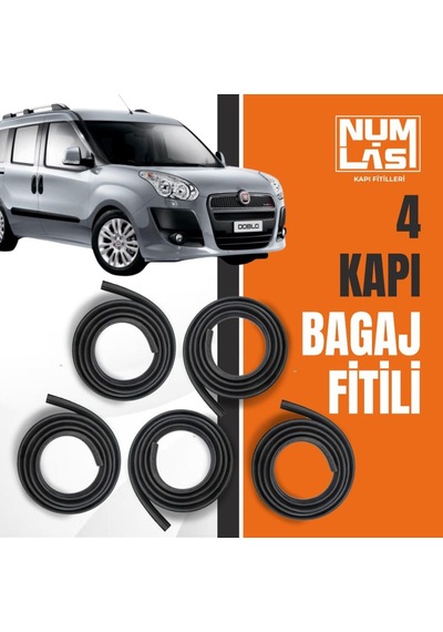 Fiat Doblo 2010-2015 4 Kapı + Bagaj Fitili-a Kalite-numlas-nm4257