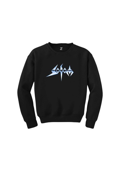 Sodom Logo Siyah Sweatshirt