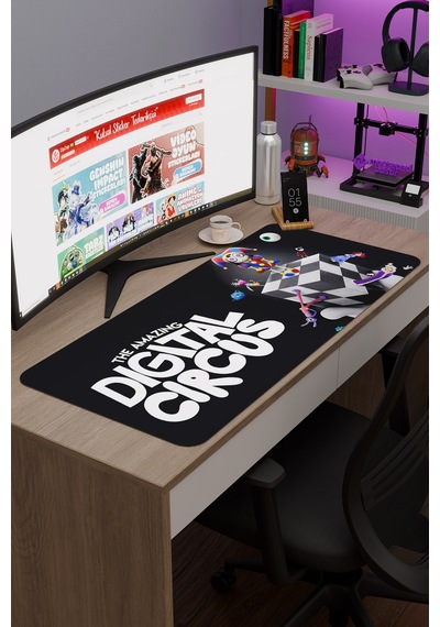 Tadc Amazing Digital Circus Dikişli Kauçuk Oyuncu Mousepad V2 - 90x40 Xxl Gaming Mouse Pad