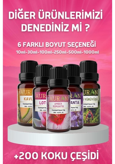 Auran 10 Ml Lotus Esansiyel Uçucu Koku Yağı Buhurdanlık Yağı Diğer