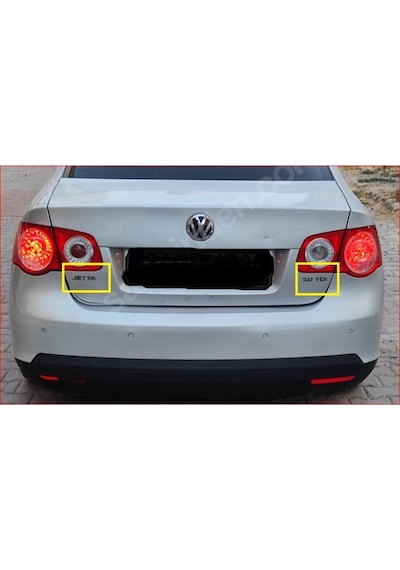Volkswagen Jetta Ve 2.0 Tdı Krom Bagaj Yazısı Seti 2'li Paket