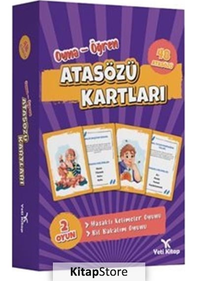 Oyna-Öğren Atasözü Kartları- Yeti Kitap