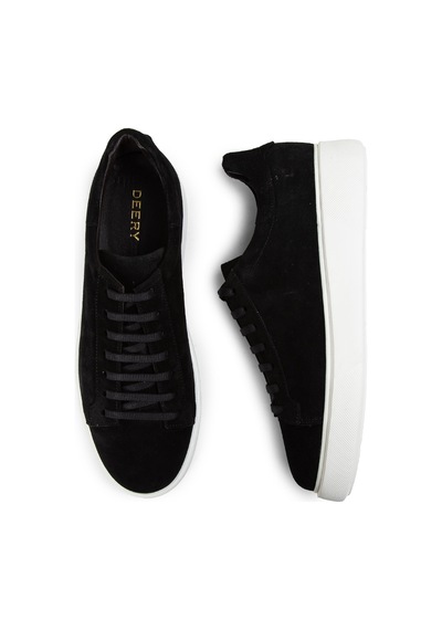Deery Hakiki Süet Siyah Erkek Sneaker Ayakkabı - 01954Msyhe01 Siyah