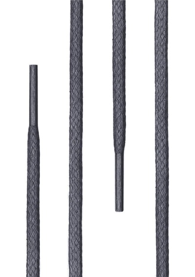 110 Cm 4 Mm Koyu Gri Yuvarlak 1 Çift Ayakkabı Bağcığı Gri