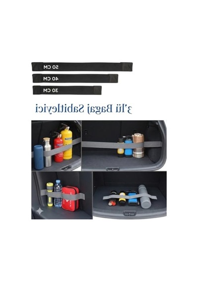 Araç İçin Bagaj Düzenleyici Organizer, 3'lü Set Cırtlı