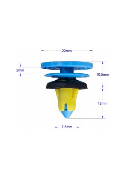 Kapi Döseme Klips Fiat Egea 500x 51987227 Jeep Renegade 323078597 -25 Adet