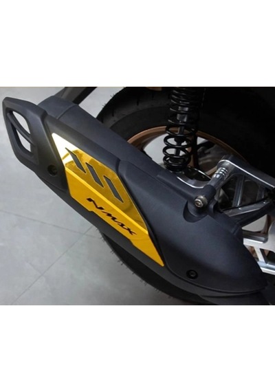 Nmax Techmax 125/155 2021-2026 Egzoz Koruma Aksesuar Kapak Gold Sarı Renk Gold