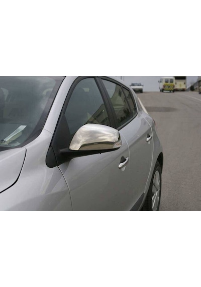 Renault Megane Ayna Kapağı Set - Krom 2008-2016 Arası, Hb/sd