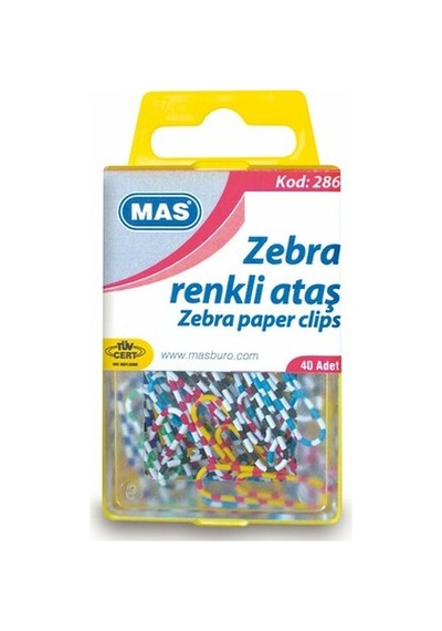 Mas Renkli Zebra Ataç 40'lı 286 5Li