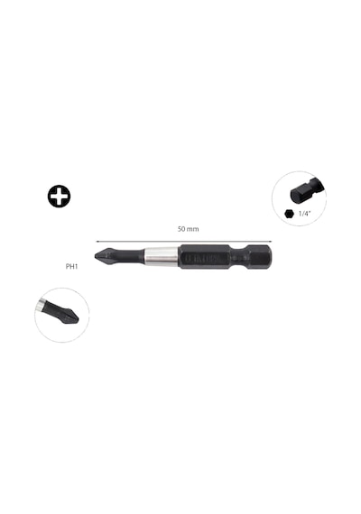 Ceta Form Ph1 x 50 MM Darbeli Yıldız Bits Uç Cb491Tm