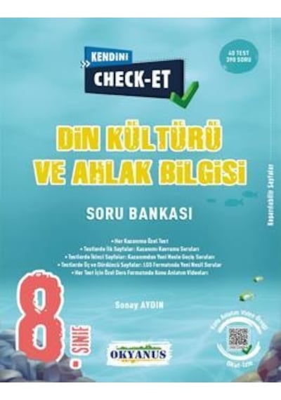 8. Sınıf Kendini Check  -  Et Din Kültürü Ve Ahlak Bilgisi Soru Bankası -  Okyanus Eğitim
