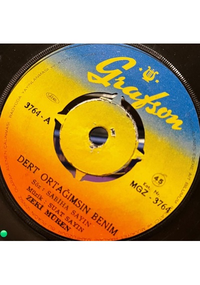 Zeki Müren - Dert Ortağımsın Benim / Yaralı Gönül Grafson - 45'lik