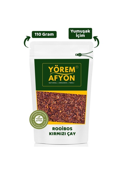 Yörem Afyon Zengin Aromalı Diyet Dostu Vitamin & Mineral Deposu Rooibos Çay, Kırmızı Çay 110gr.