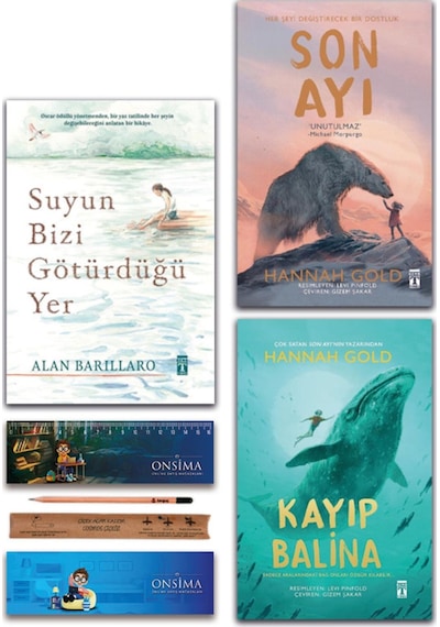 Genç Timaş Son Ayı - Kayıp Balina - Suyun Bizi Götürdüğü Yer Set 3 Kitap