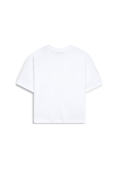 LTB Baby Tee Basic Bisiklet Yaka Beyaz T-shırt