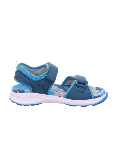 Superfit Criss Cross Çocuk Sandalet Kamuflaj - Mavi 000586-8010