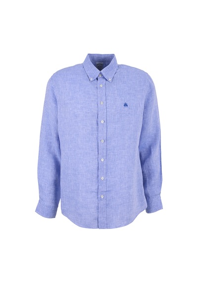 Brooks Brothers Mavi Erkek Düğmeli Regular Fit Gömlek