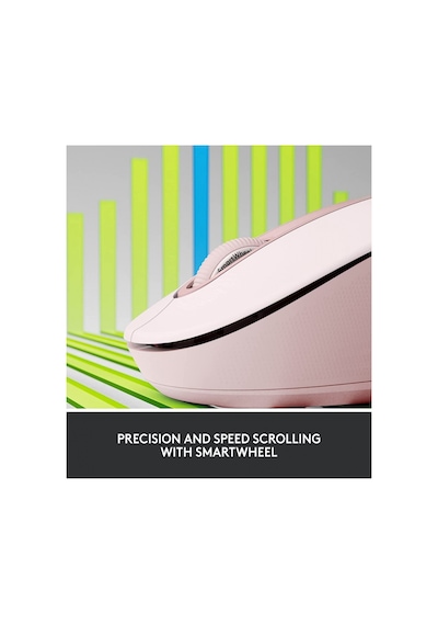 Logıtech 910-006254, M650 Signature, Rose, Sağ El, Usb Nano 2,4g Kablosuz, 4000dpi, Optik, 5 Tuşlu, 24ay Pil Ömrü, Sessiz Mouse