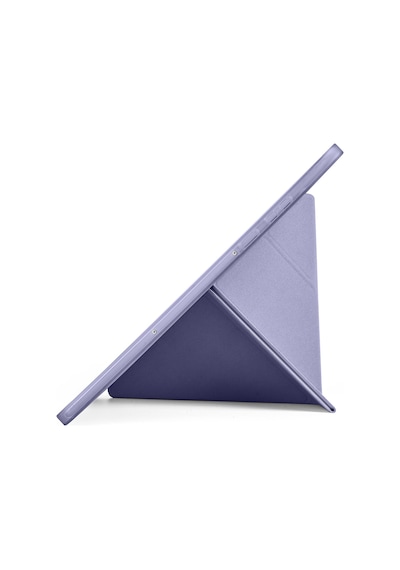 Galaxy Uyumlu Tab S11 Kılıf Mkst Tri Folding Kalem Bölmeli Standlı Kılıf - Mavi Tablet Kılıfı