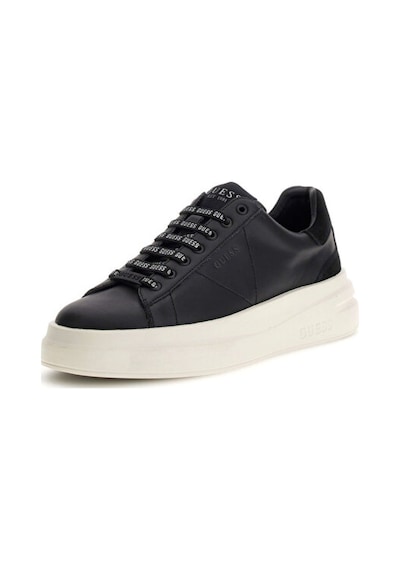 Guess Kadın Elbina Yazı Baskılı Kalın Tabanlı Sneaker - Siyah 4221490