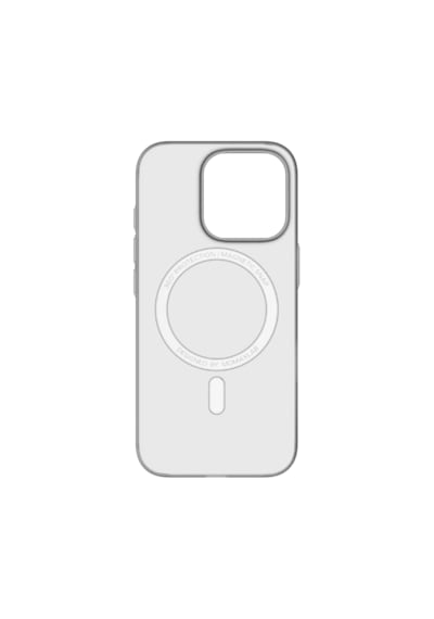 Momax Lite CaseForm Apple Uyumlu iPhone 16 Pro Max E74 Magsafe Kılıf Transparan Beyaz