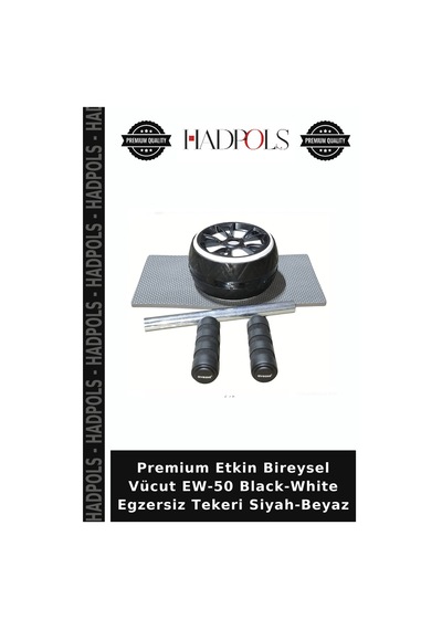 Premium Etkin Bireysel Vücut Ew-50 Black-white Egzersiz Tekeri Siyah-beyaz