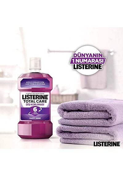 Total Care Hafif Nane Ağız Bakım Suyu, 1l Ağız Kokusu Önleyici