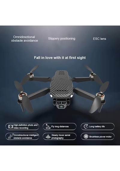 U2 Pros 4k Fpv Kameralı Drone Gps, Optik Akış, Kaçınma Sensörlü, Fırçasız Rc Uçak