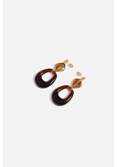 Oval Sallantılı Küpe Gold 57744035