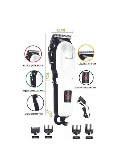 Epilons Kablosuz Saç Kesme Makinesi Epilasyon Öncesi Kısaltma Makinesi 1.5 Saat