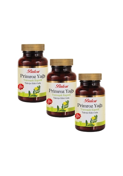 Balen Primroz Yağı Kapsül (Çuha Çiçeği) 650 MG 90 Kapsül 3 Adet