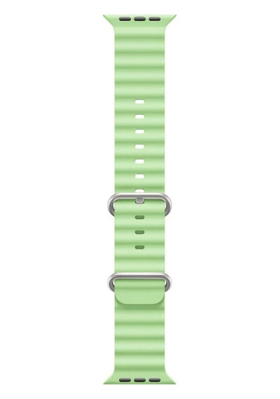 Apple Uyumlu Watch 1 2 3 4 5 6 7 8 Se Ultra 38/40/41mm Ocean Loop Tokalı Kayış Kordon - Açık Yeşil