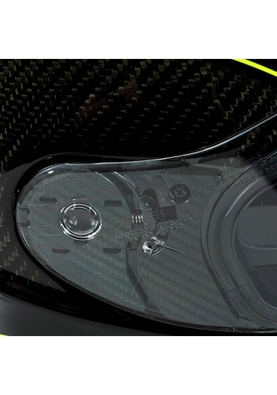Zeus Zs-1800b Gloss Carbon Am8 Kapalı Kask Sarı - Siyah