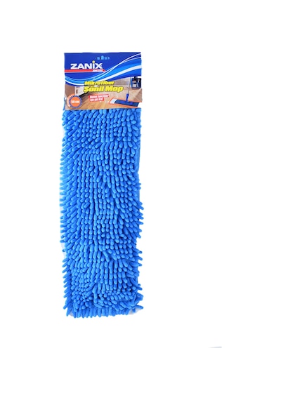 Zanix Nemli Mikrofiber Şönil Mop Yedeği 50 CM Mavi