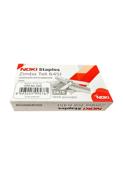 Noki 6451 Tel Zımba - 24/6 - Zımba Teli - 1000 Adetlik Kutu