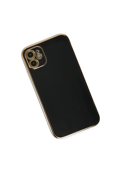 Lb Apple iPhone Uyumlu 12 Kılıf Silikon - Siyah