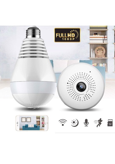 Panoramik 360 Ampul Kamera E27 Duy Girişli Led Wifi Kamera